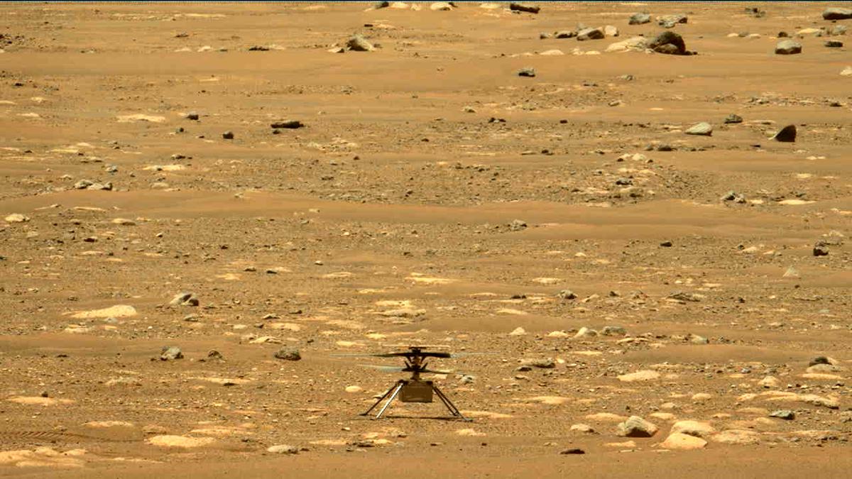 This image was taken by MCZ_LEFT onboard NASA's Mars rover Perseverance on Sol 58