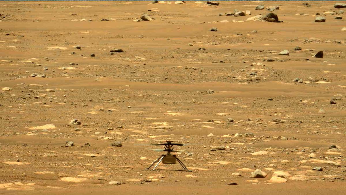 This image was taken by MCZ_LEFT onboard NASA's Mars rover Perseverance on Sol 58