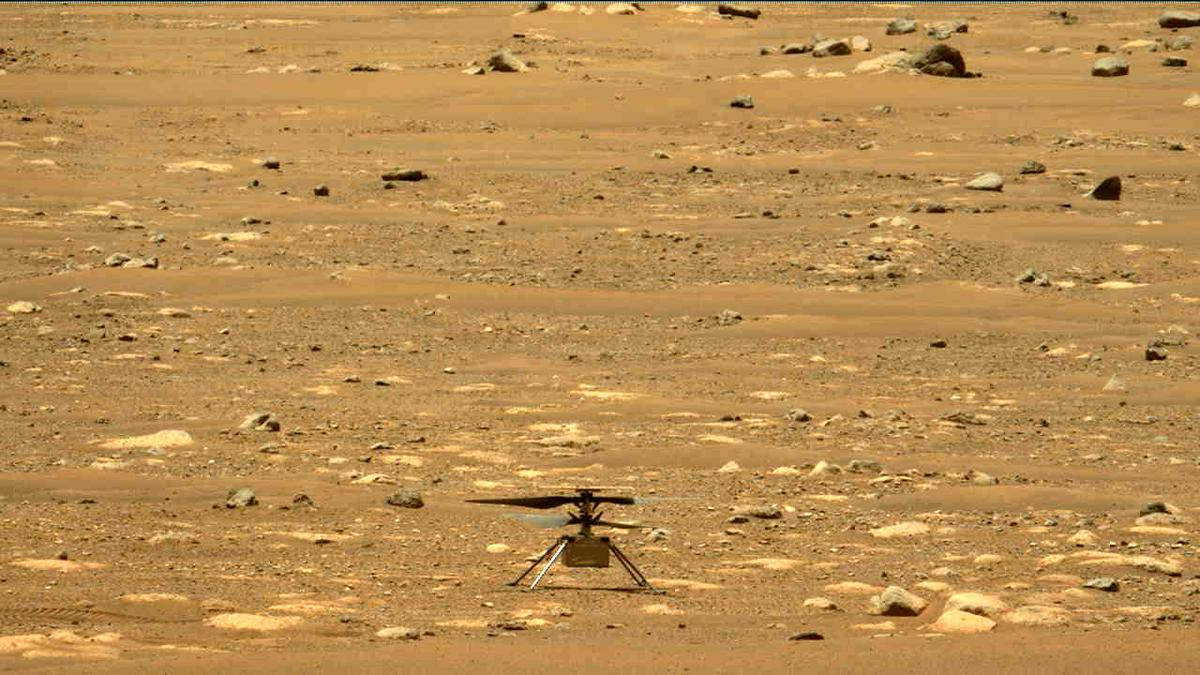 This image was taken by MCZ_LEFT onboard NASA's Mars rover Perseverance on Sol 58