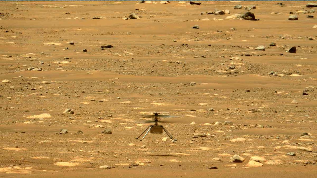 This image was taken by MCZ_LEFT onboard NASA's Mars rover Perseverance on Sol 58