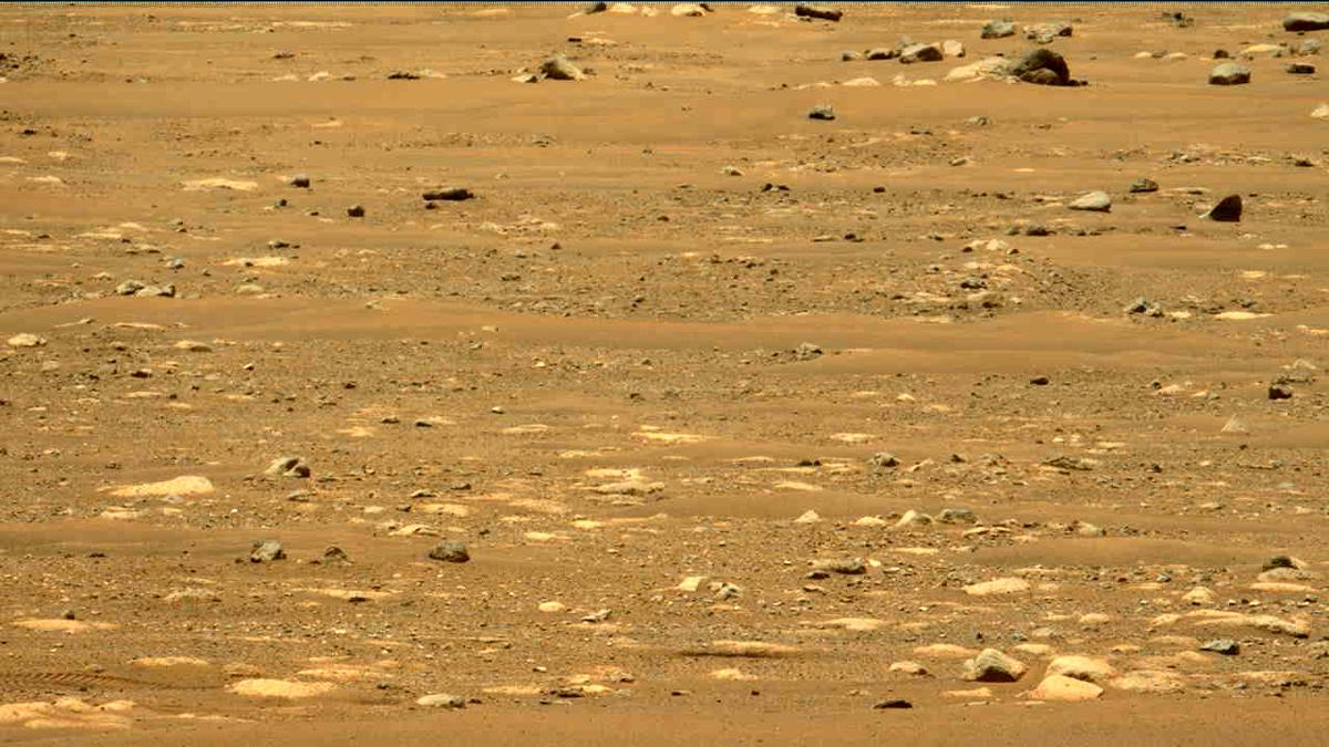 This image was taken by MCZ_LEFT onboard NASA's Mars rover Perseverance on Sol 58