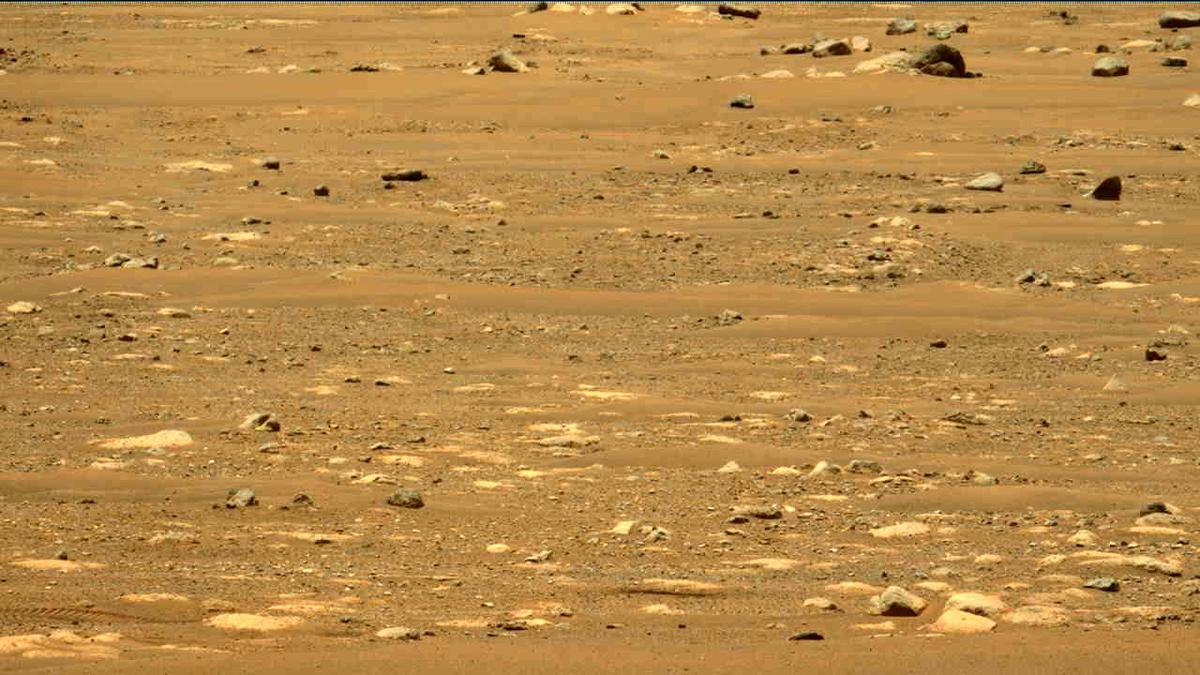 This image was taken by MCZ_LEFT onboard NASA's Mars rover Perseverance on Sol 58