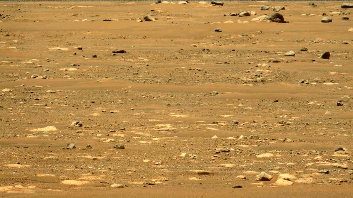 This image was taken by MCZ_LEFT onboard NASA's Mars rover Perseverance on Sol 58
