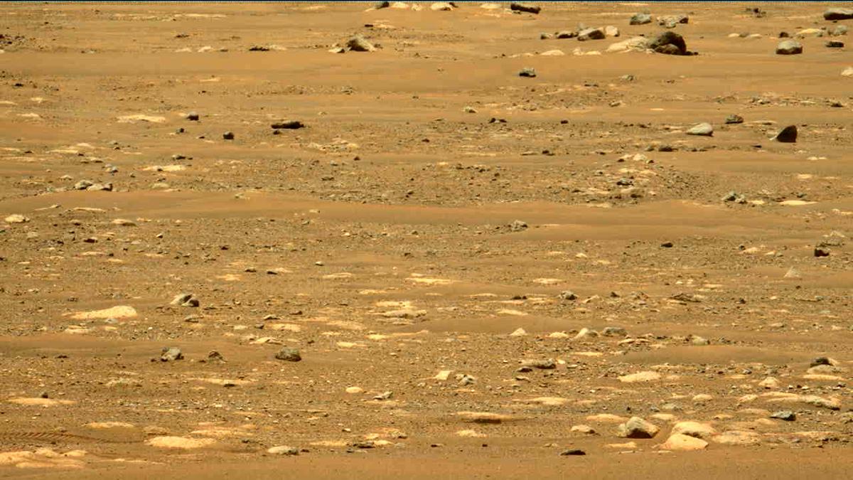 This image was taken by MCZ_LEFT onboard NASA's Mars rover Perseverance on Sol 58