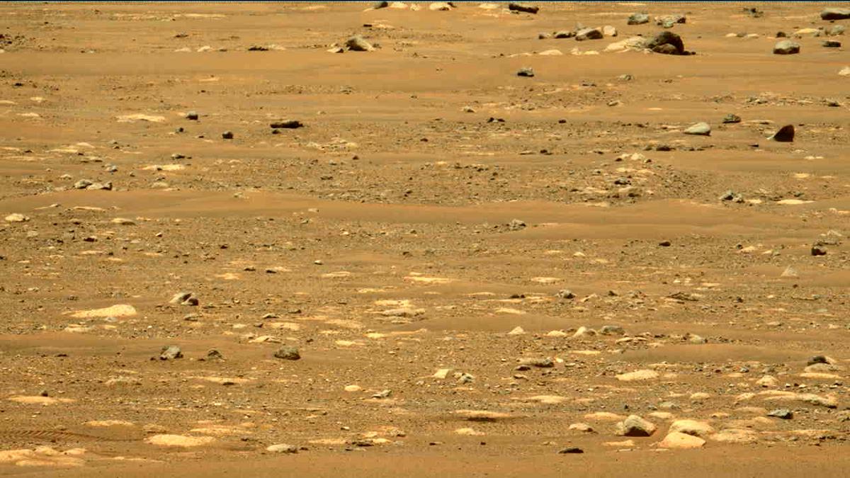 This image was taken by MCZ_LEFT onboard NASA's Mars rover Perseverance on Sol 58