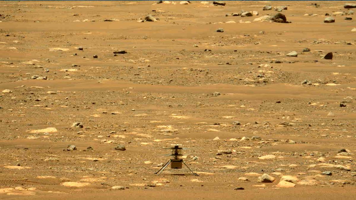 This image was taken by MCZ_LEFT onboard NASA's Mars rover Perseverance on Sol 58