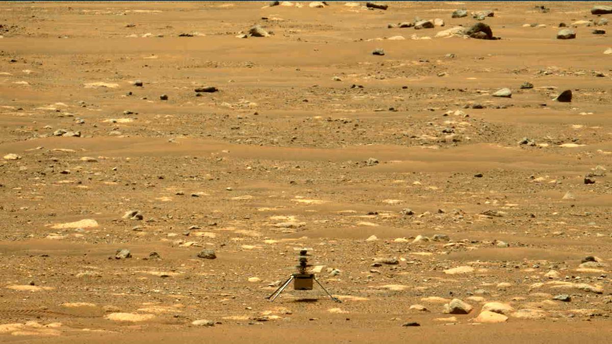 This image was taken by MCZ_LEFT onboard NASA's Mars rover Perseverance on Sol 58