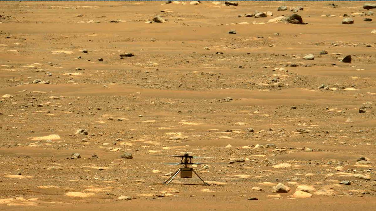 This image was taken by MCZ_LEFT onboard NASA's Mars rover Perseverance on Sol 58