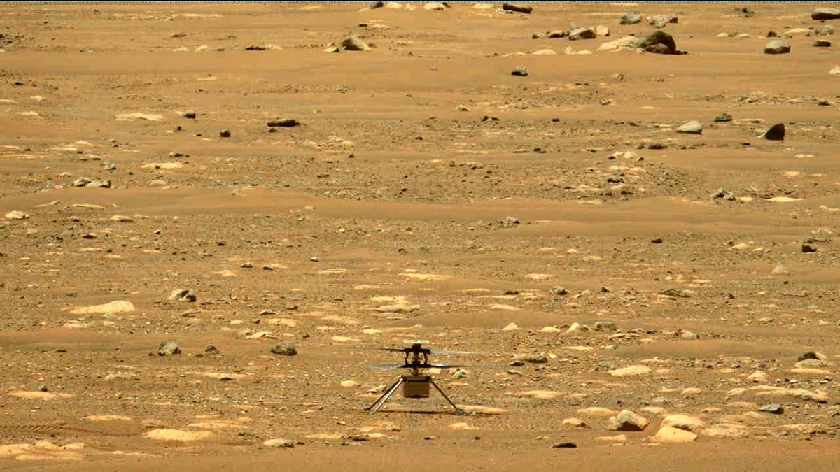 This image was taken by MCZ_LEFT onboard NASA's Mars rover Perseverance on Sol 58