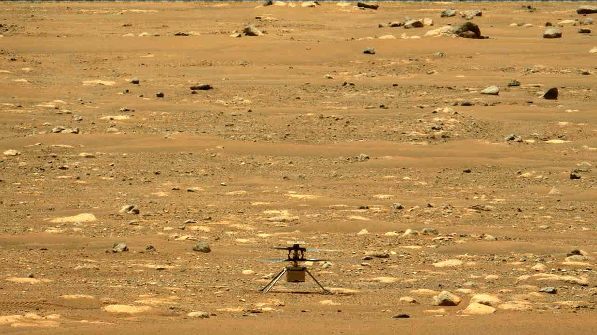 This image was taken by MCZ_LEFT onboard NASA's Mars rover Perseverance on Sol 58