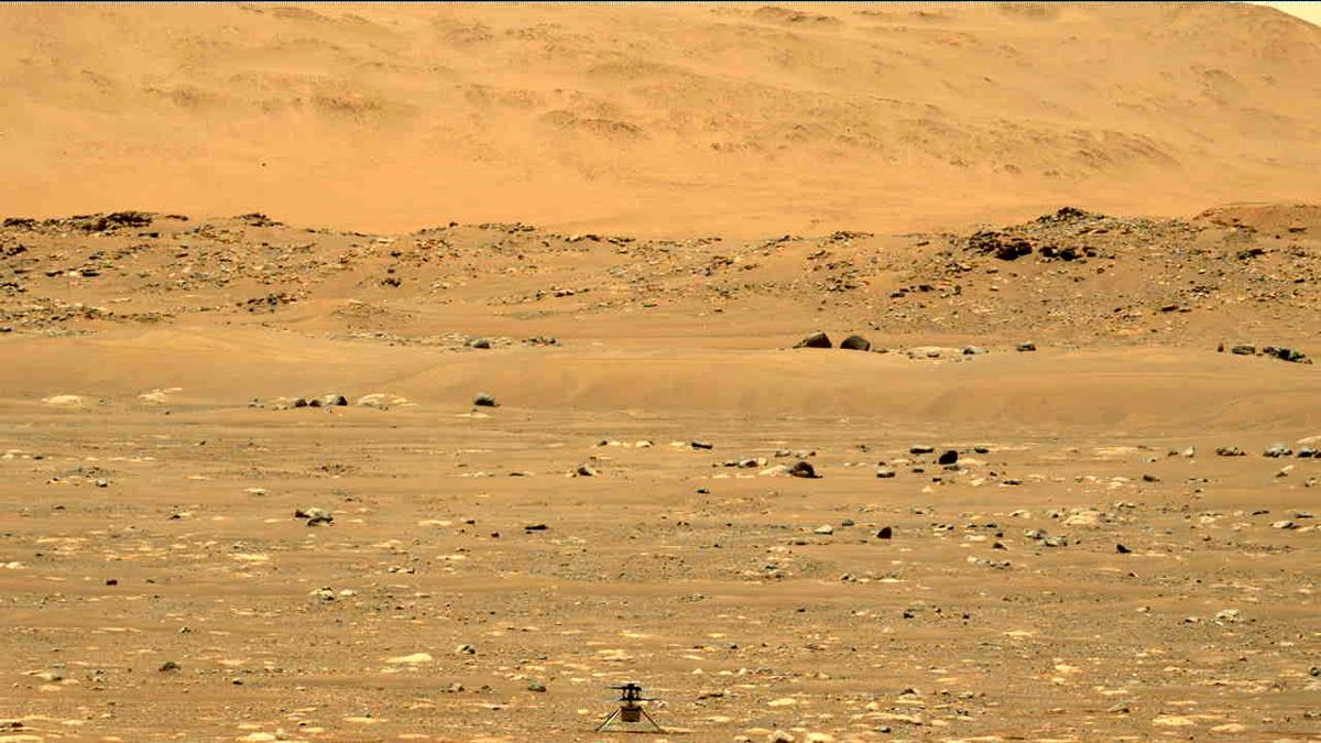 This image was taken by MCZ_LEFT onboard NASA's Mars rover Perseverance on Sol 61