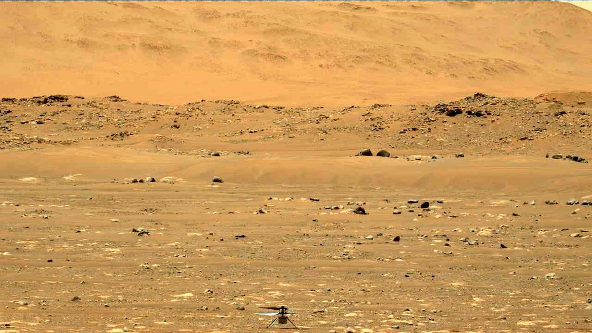 This image was taken by MCZ_LEFT onboard NASA's Mars rover Perseverance on Sol 61