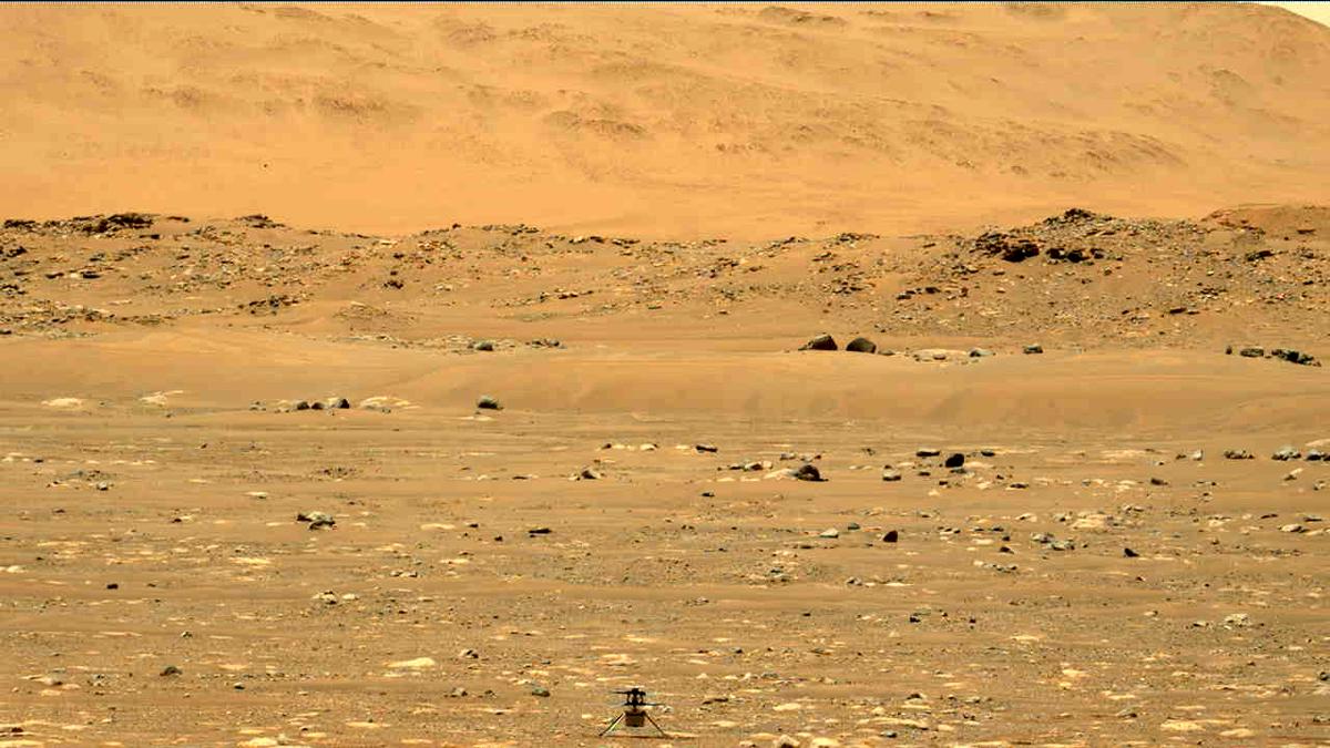 This image was taken by MCZ_LEFT onboard NASA's Mars rover Perseverance on Sol 61