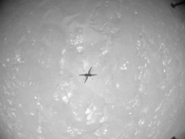 This image was taken by HELI_NAV onboard NASA's Mars rover Perseverance on Sol 64