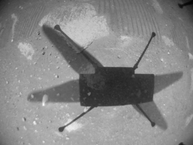 This image was taken by HELI_NAV onboard NASA's Mars rover Perseverance on Sol 64