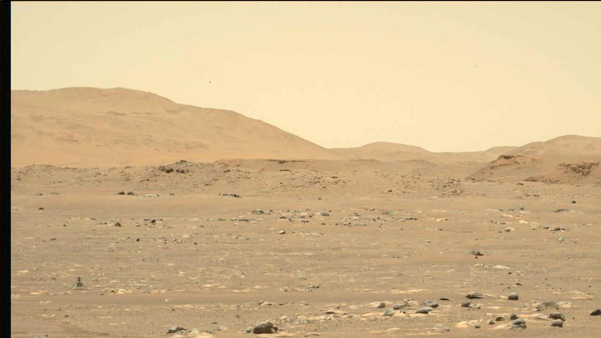 This image was taken by MCZ_LEFT onboard NASA's Mars rover Perseverance on Sol 64