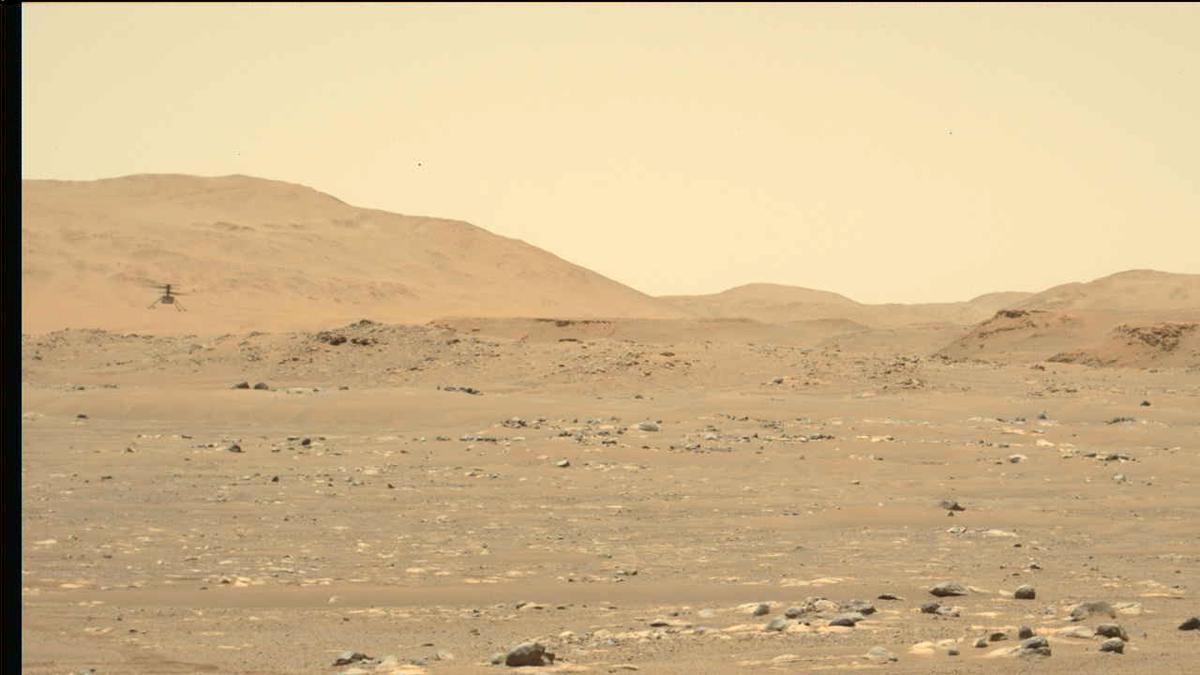 This image was taken by MCZ_LEFT onboard NASA's Mars rover Perseverance on Sol 64