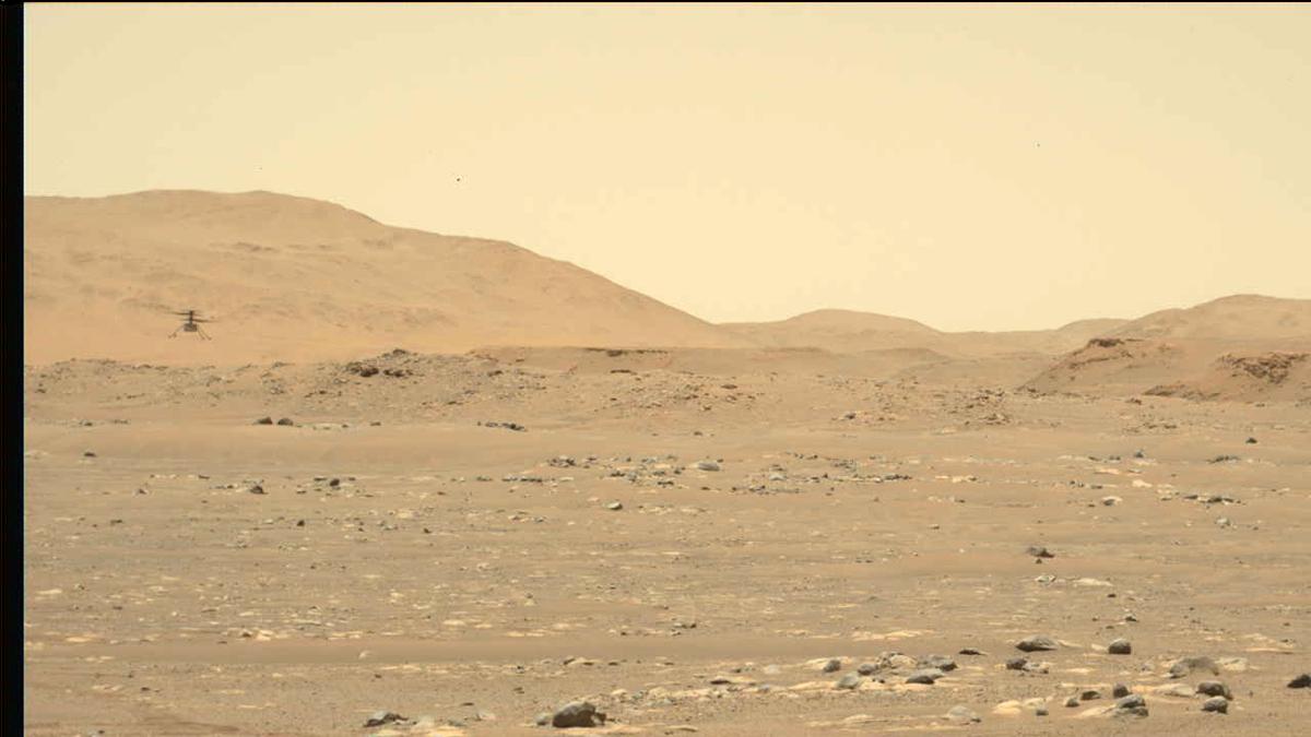 This image was taken by MCZ_LEFT onboard NASA's Mars rover Perseverance on Sol 64