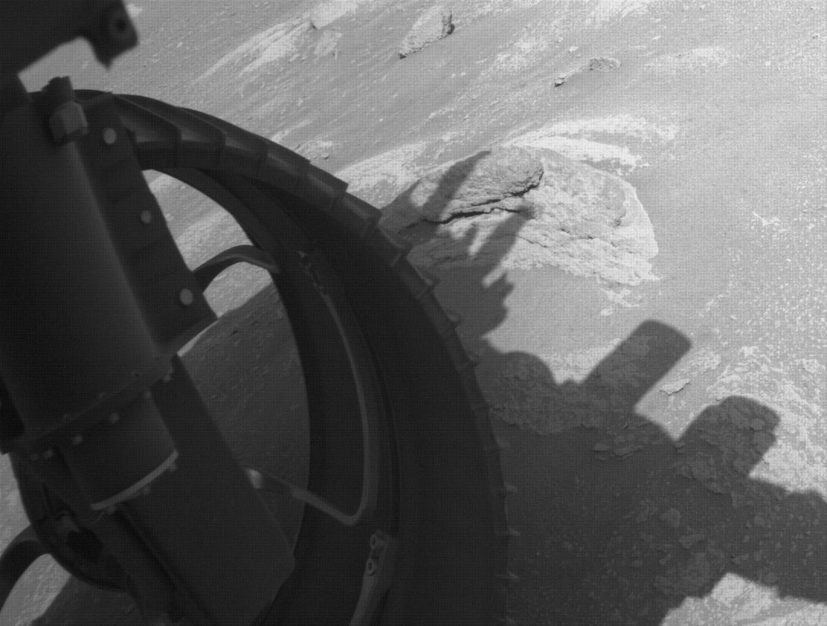 This image was taken by FRONT_HAZCAM_LEFT_A onboard NASA's Mars rover Perseverance on Sol 66