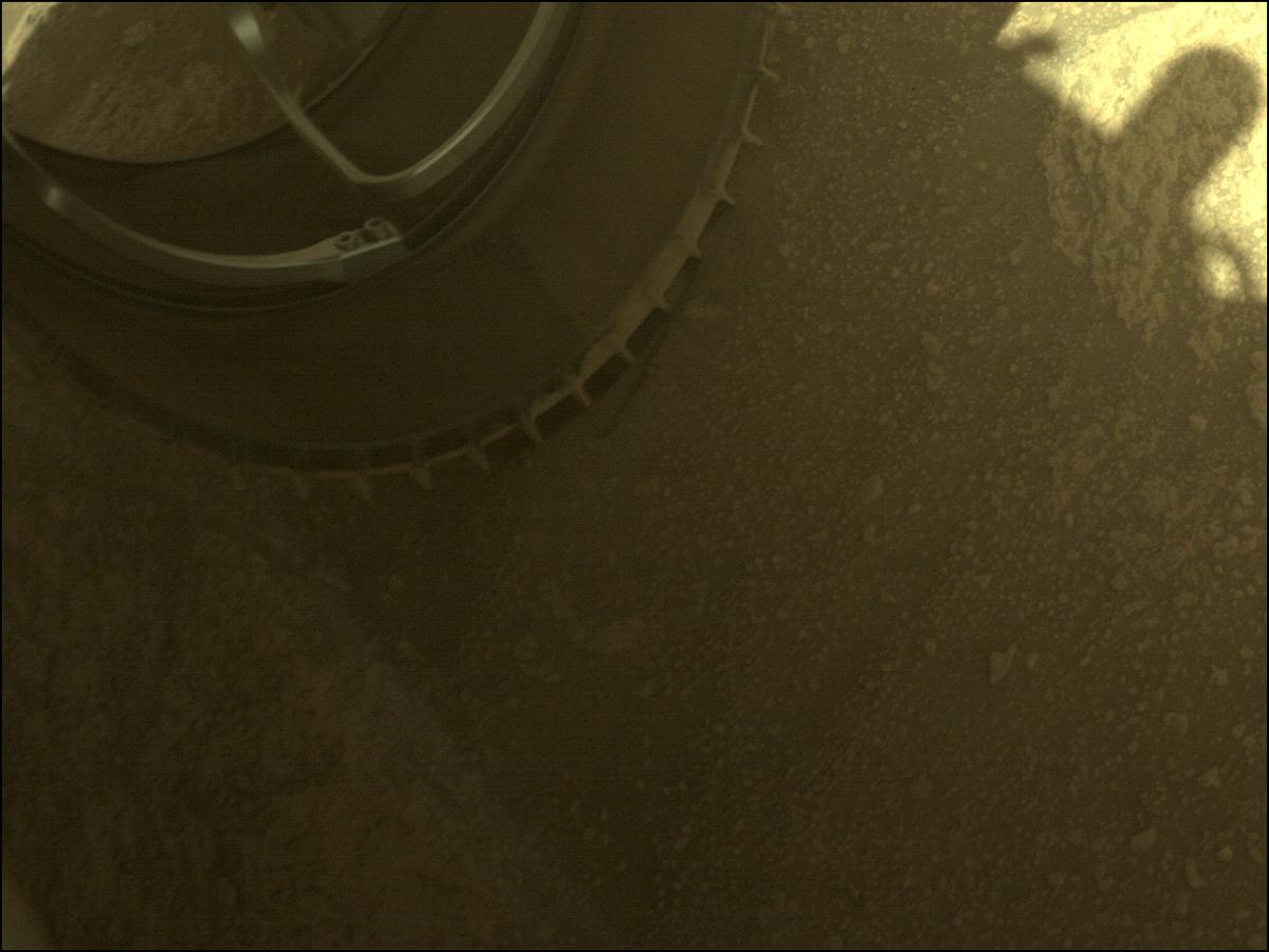 This image was taken by FRONT_HAZCAM_LEFT_A onboard NASA's Mars rover Perseverance on Sol 66