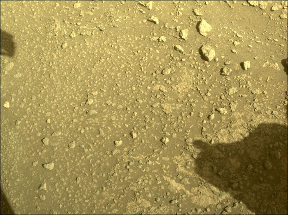 This image was taken by FRONT_HAZCAM_RIGHT_A onboard NASA's Mars rover Perseverance on Sol 66