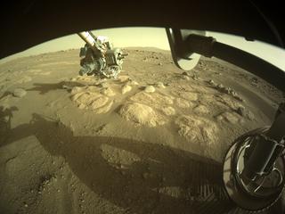 View image taken on Mars, Mars Perseverance Sol 69: Front Right Hazard Avoidance Camera (Hazcam)