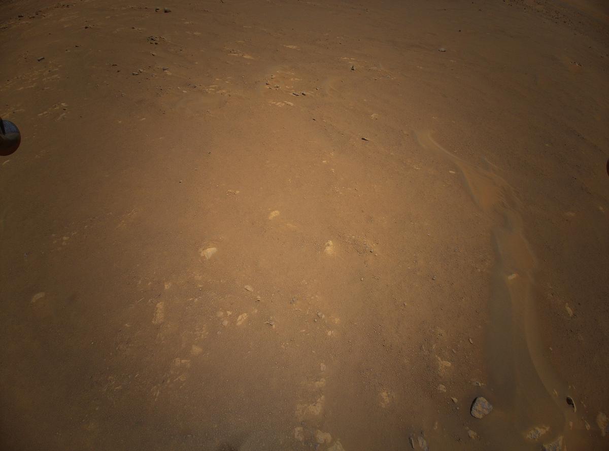 This image was taken by HELI_RTE onboard NASA's Mars rover Perseverance on Sol 69