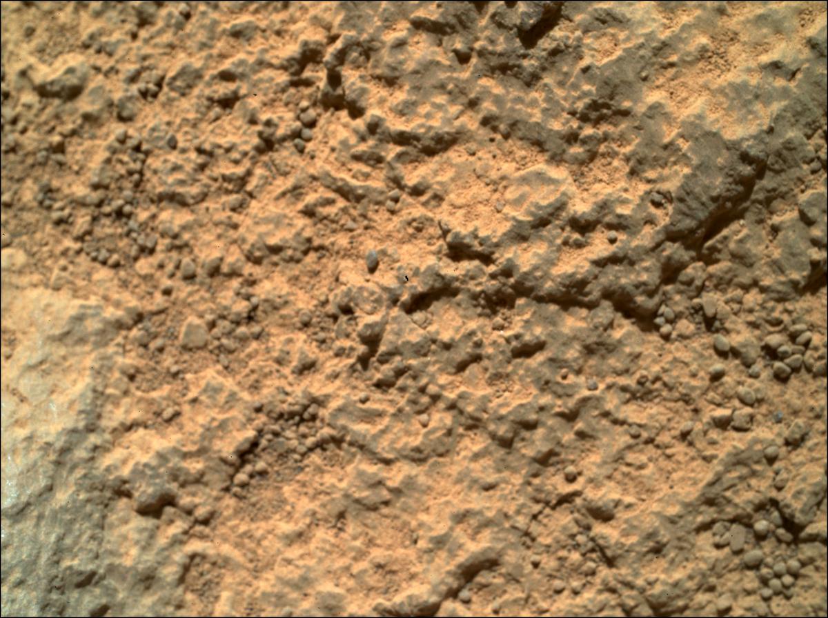 This image was taken by SHERLOC_WATSON onboard NASA's Mars rover Perseverance on Sol 71
