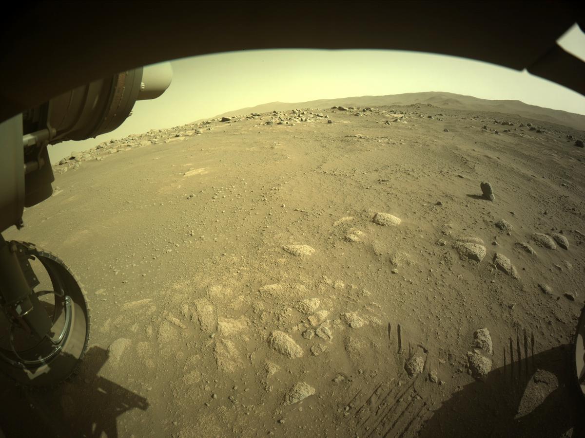 This image was taken by FRONT_HAZCAM_LEFT_A onboard NASA's Mars rover Perseverance on Sol 72