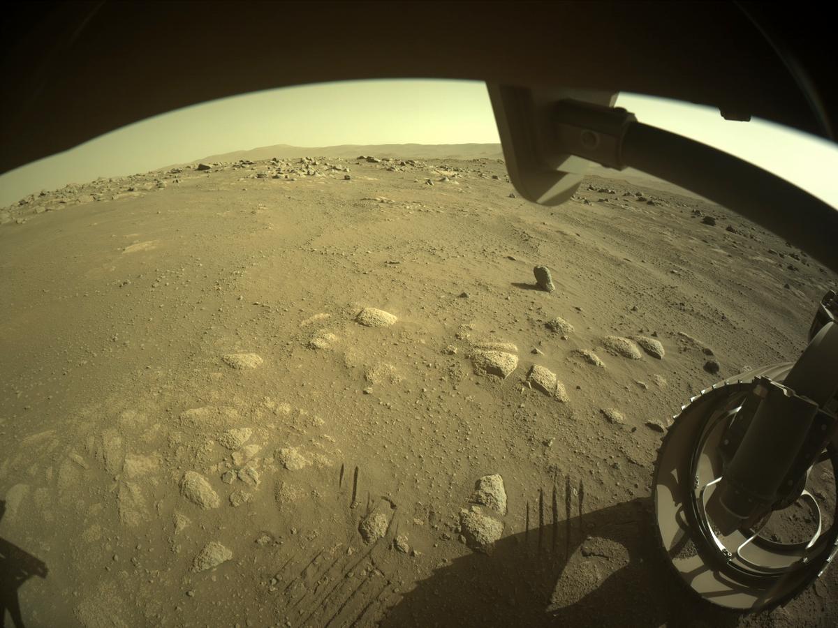 This image was taken by FRONT_HAZCAM_RIGHT_A onboard NASA's Mars rover Perseverance on Sol 72