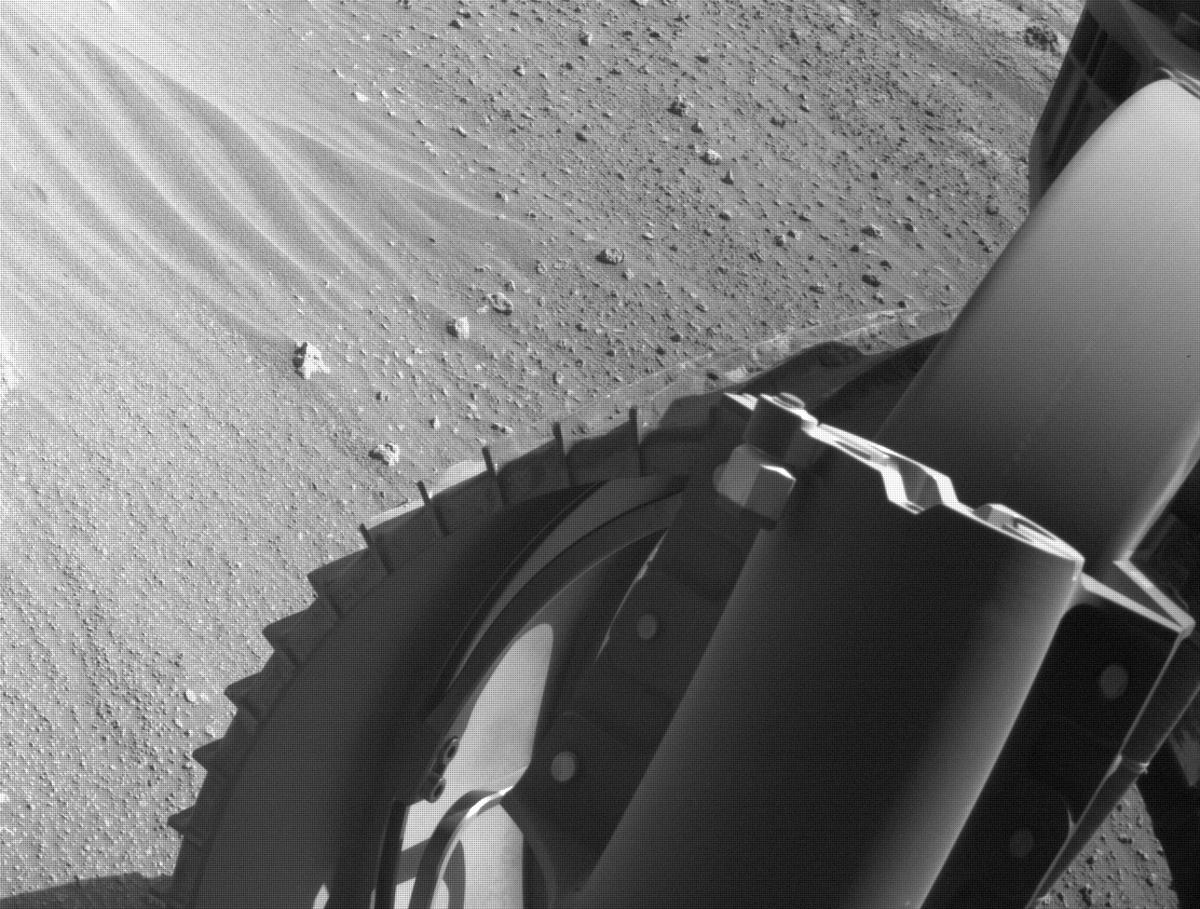 This image was taken by FRONT_HAZCAM_RIGHT_A onboard NASA's Mars rover Perseverance on Sol 73