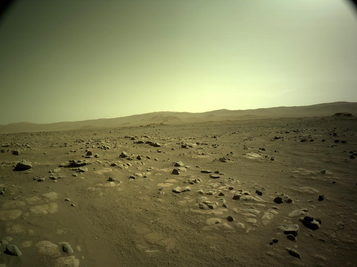 This image was taken by NAVCAM_LEFT onboard NASA's Mars rover Perseverance on Sol 74