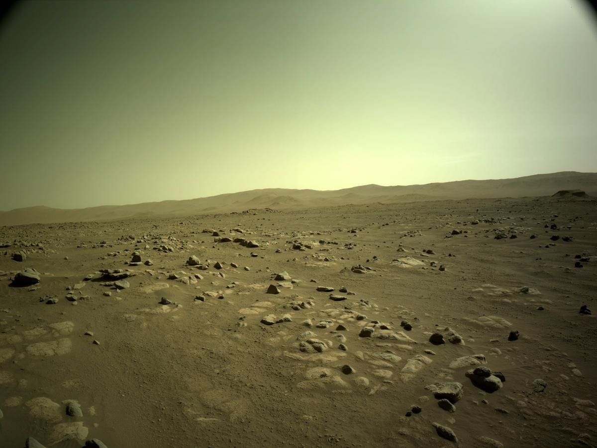This image was taken by NAVCAM_RIGHT onboard NASA's Mars rover Perseverance on Sol 74