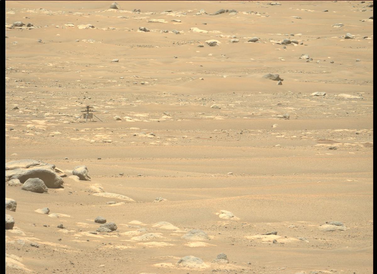 This image was taken by MCZ_LEFT onboard NASA's Mars rover Perseverance on Sol 75
