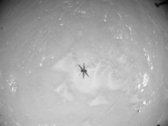 This image was taken by HELI_NAV onboard NASA's Mars rover Perseverance on Sol 76