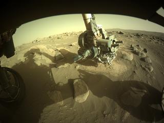 View image taken on Mars, Mars Perseverance Sol 78: Front Left Hazard Avoidance Camera (Hazcam)