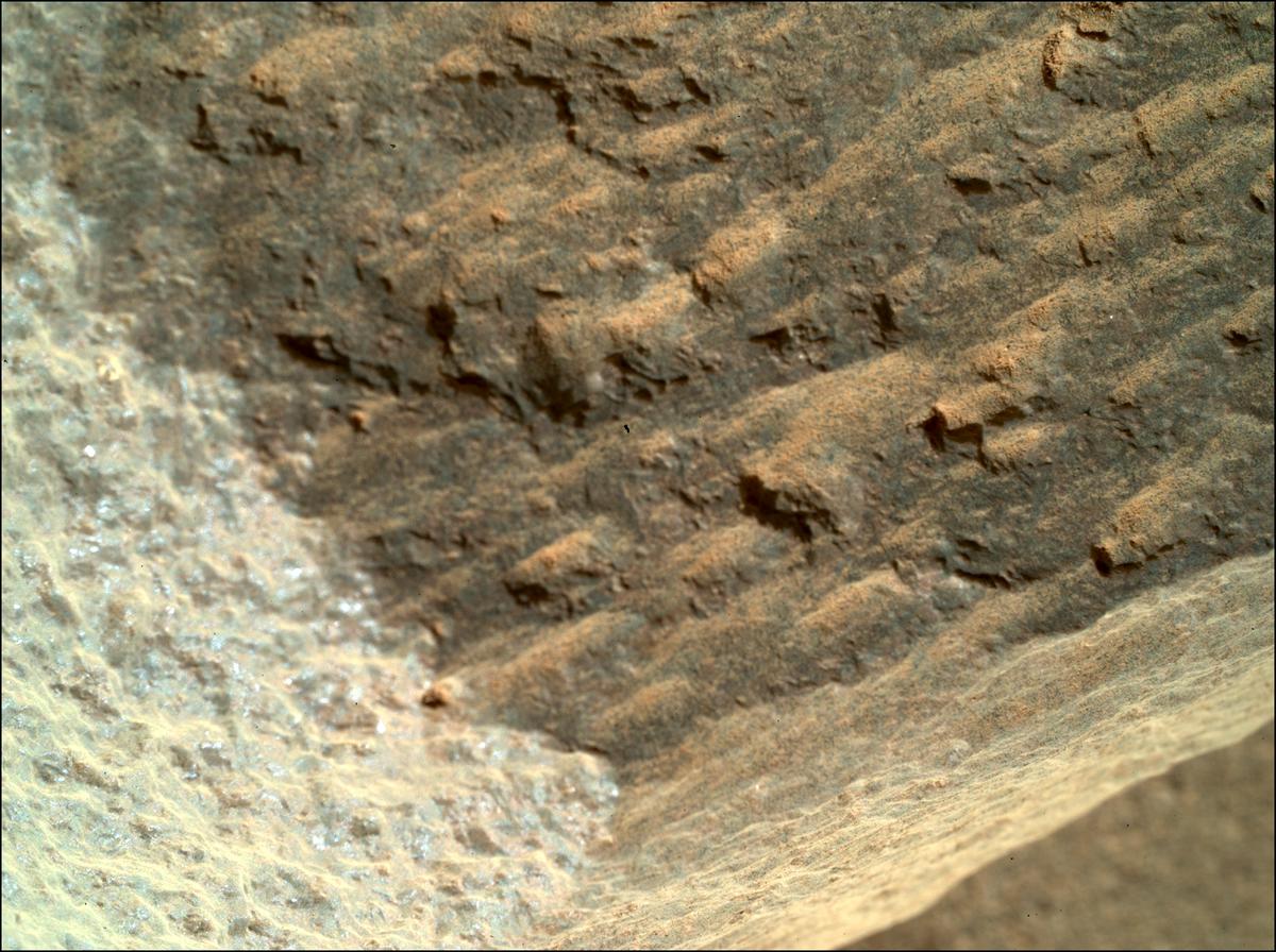 This image was taken by SHERLOC_WATSON onboard NASA's Mars rover Perseverance on Sol 82