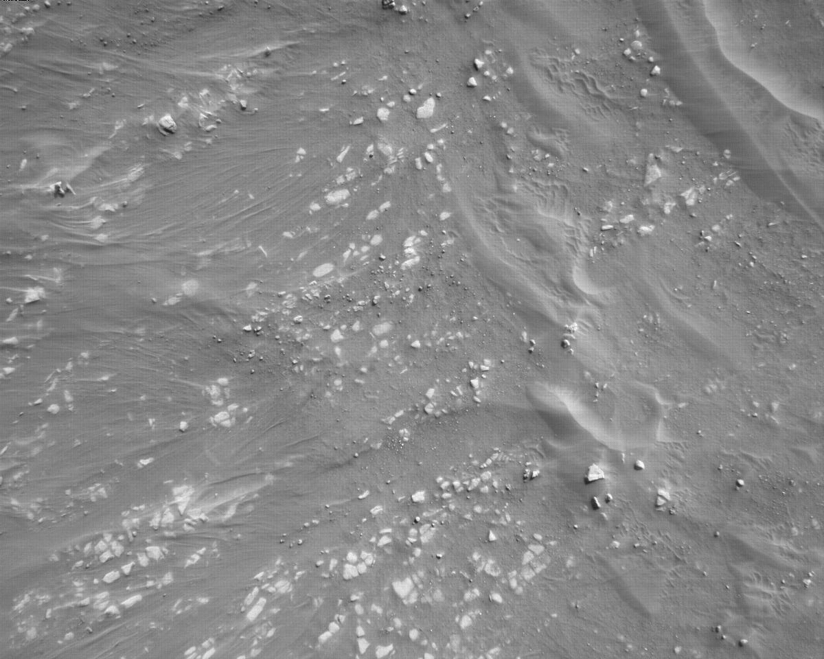 This image was taken by EDL_RDCAM onboard NASA's Mars rover Perseverance on Sol 83