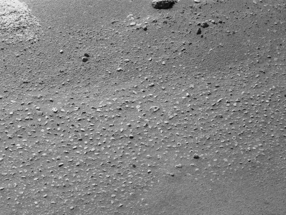 This image was taken by FRONT_HAZCAM_LEFT_A onboard NASA's Mars rover Perseverance on Sol 84