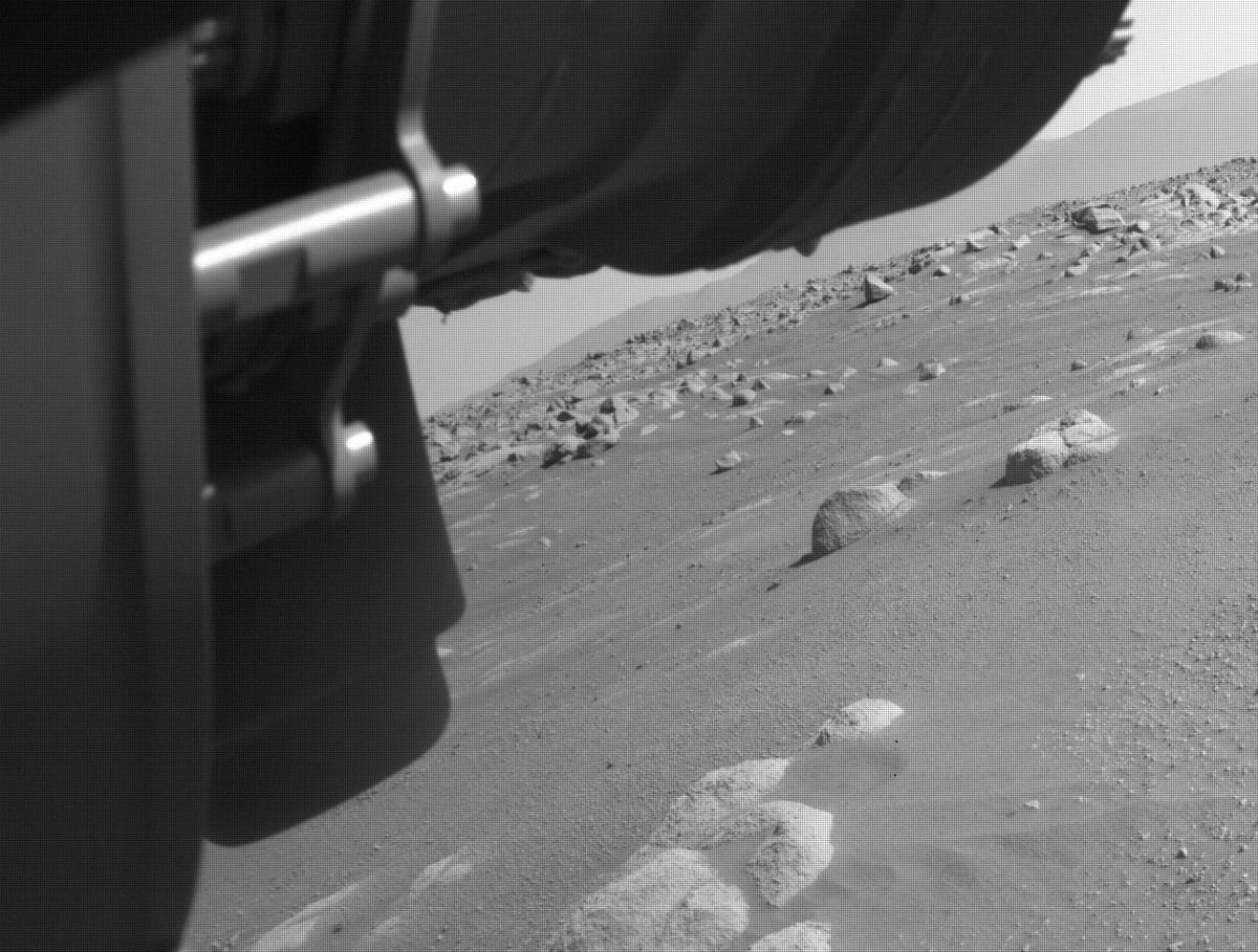 This image was taken by FRONT_HAZCAM_LEFT_A onboard NASA's Mars rover Perseverance on Sol 86