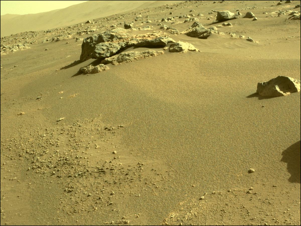 This image was taken by FRONT_HAZCAM_LEFT_A onboard NASA's Mars rover Perseverance on Sol 86