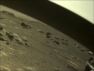 View image taken on Mars, Mars Perseverance Sol 86: Front Right Hazard Avoidance Camera (Hazcam)