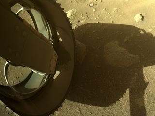 View image taken on Mars, Mars Perseverance Sol 86: Rear Left Hazard Avoidance Camera (Hazcam)