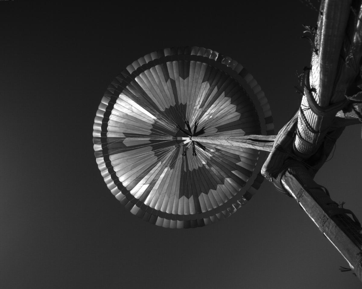 This image was taken by EDL_PUCAM2 onboard NASA's Mars rover Perseverance on Sol 90