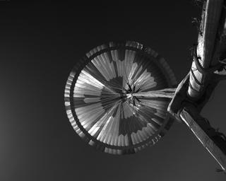 View image taken on Mars, Mars Perseverance Sol 90: Parachute Up-Look Camera B