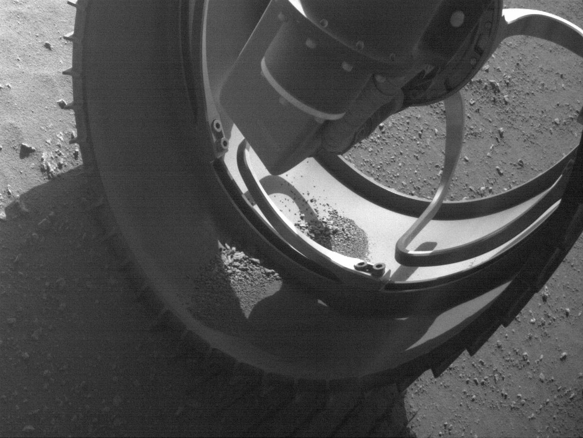 This image was taken by FRONT_HAZCAM_RIGHT_A onboard NASA's Mars rover Perseverance on Sol 91