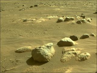 View image taken on Mars, Mars Perseverance Sol 92: Front Right Hazard Avoidance Camera (Hazcam)