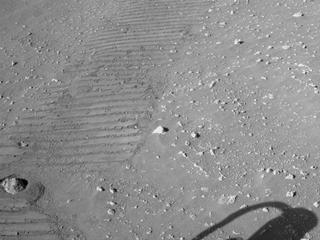 View image taken on Mars, Mars Perseverance Sol 92: Rear Left Hazard Avoidance Camera (Hazcam)