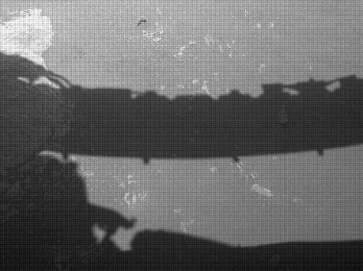 This image was taken by FRONT_HAZCAM_LEFT_A onboard NASA's Mars rover Perseverance on Sol 93