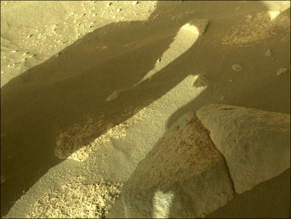 This image was taken by FRONT_HAZCAM_LEFT_A onboard NASA's Mars rover Perseverance on Sol 93